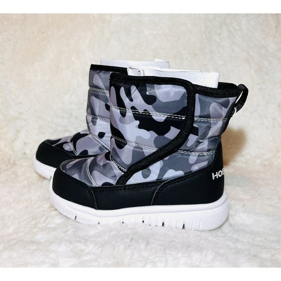 HOBIBEAR Boys Girls Toddler Snow Boots Waterproof Slip Resistant Little Kid 12.5 - Picture 2 of 6